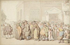 Kaplica Opatrzności, koniec XVIII wieku autorstwa Thomas Rowlandson