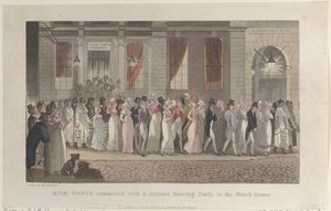 Quae Genus Zobowiązał się, wraz z Buntowniczym Potańcówką, do Strażnicy od ..., 1 listopada 1821 r. autorstwa Thomas Rowlandson