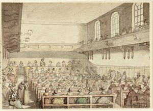 Spotkanie kwakrów autorstwa Thomas Rowlandson