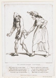 Kłótni kochankowie, 2 stycznia 1797., 2 stycznia 1797. autorstwa Thomas Rowlandson