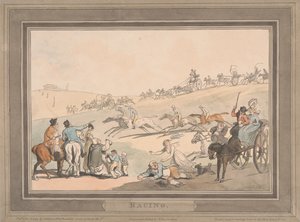 Wyścigi [zestaw sześciu]: 1. Wyścigi autorstwa Thomas Rowlandson