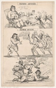 Zalecono reformę, rozpoczęto reformę, zakończono reformę autorstwa Thomas Rowlandson