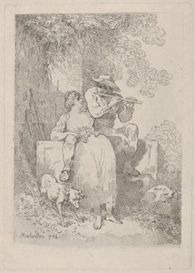 Odpocznij od pracy w słoneczne dni, 1784-87, 1784-87. autorstwa Thomas Rowlandson