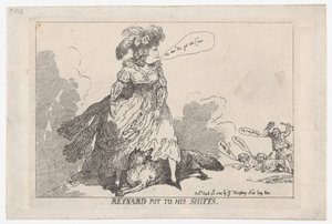 Reynard Put To His Shifts, 23 kwietnia 1784., 23 kwietnia 1784. autorstwa Thomas Rowlandson