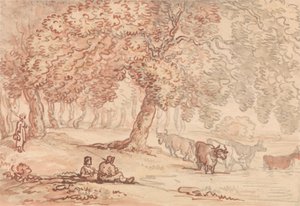 Park Richmond autorstwa Thomas Rowlandson