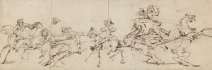 Wypadki podczas jazdy konnej i jazdy samochodem autorstwa Thomas Rowlandson