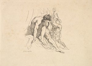 Rzeka Bóg z Dzieciątkiem, 1784-88. autorstwa Thomas Rowlandson