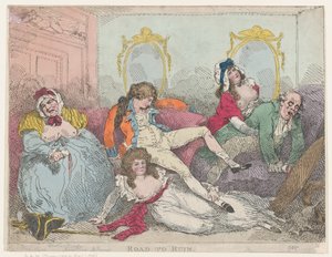 Droga do zguby autorstwa Thomas Rowlandson