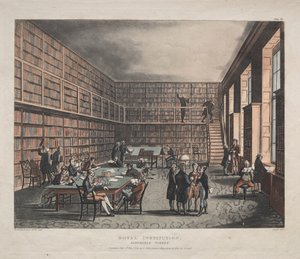 Instytucja Królewska, ulica Albemarle autorstwa Thomas Rowlandson