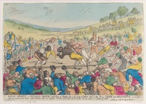 Rural Sports, Milling Match, 29 września 1811 r., 29 września 1811 r. autorstwa Thomas Rowlandson