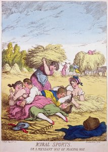 Sporty wiejskie lub przyjemny sposób na zarabianie siana autorstwa Thomas Rowlandson