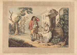 Rustykalne zaloty autorstwa Thomas Rowlandson