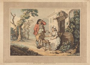 Rustykalne zaloty autorstwa Thomas Rowlandson