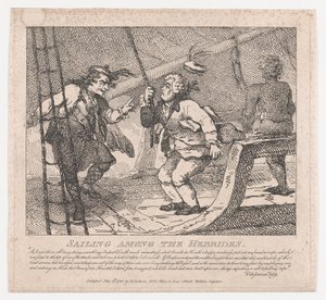 Żegluga wśród Hebrydów Malownicze piękności Boswell, część druga, Ju..., 10 czerwca 1786. autorstwa Thomas Rowlandson