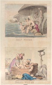 Woda słona i słodka, 25 marca 1800 r., 25 marca 1800 r. autorstwa Thomas Rowlandson