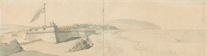 Fort Sandown autorstwa Thomas Rowlandson