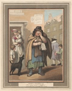 Zestaw ośmiu (3): Okrzyki Londynu autorstwa Thomas Rowlandson