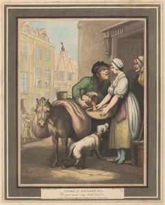Zestaw ośmiu (4): Okrzyki Londynu autorstwa Thomas Rowlandson