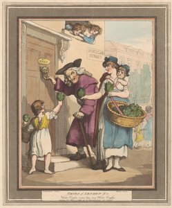 Zestaw ośmiu (5): Okrzyki Londynu autorstwa Thomas Rowlandson