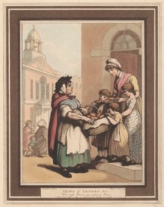 Zestaw ośmiu (6): Okrzyki Londynu autorstwa Thomas Rowlandson