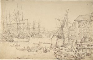 Stocznia w Greenwich autorstwa Thomas Rowlandson