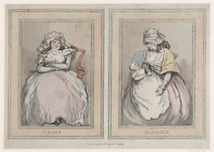 Samotny i żonaty, 1 grudnia 1791., 1 grudnia 1791. autorstwa Thomas Rowlandson