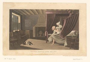 Sypialnia, w której szczury zjadają perukę Doktora Syntaxa autorstwa Thomas Rowlandson