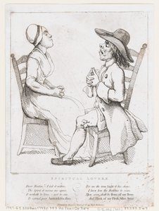 Duchowi kochankowie, 2 stycznia 1797 r., 2 stycznia 1797 r. autorstwa Thomas Rowlandson