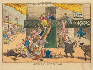 Zawody sportowe na wiejskim jarmarku autorstwa Thomas Rowlandson
