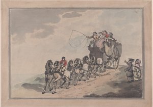Stage Coach and Six, 1786-93., 1786-93. autorstwa Thomas Rowlandson
