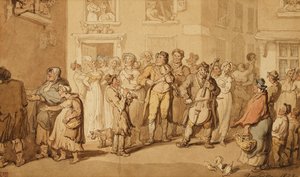 Muzycy uliczni, 1823 autorstwa Thomas Rowlandson