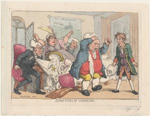 Objawy zadławienia, 1806 wyd. 25 sierpnia 1808 r., 1806 wyd. 25 sierpnia 1808 r. autorstwa Thomas Rowlandson