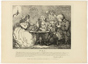 Herbata, z podróży Boswella po Hebrydach autorstwa Thomas Rowlandson