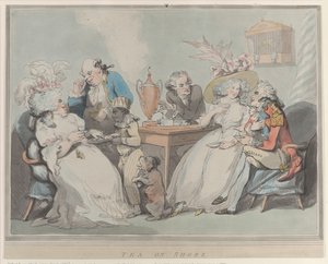 Herbata na brzegu, 1785-94., 1785-94. autorstwa Thomas Rowlandson