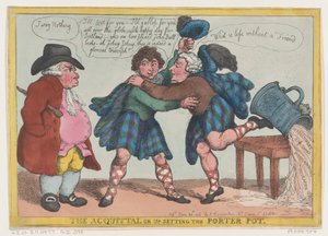 Uniewinnienie, czyli upsetting the Porter Pot, 20 czerwca 1806 r., 20 czerwca 1806 r. autorstwa Thomas Rowlandson