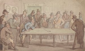 Sala bilardowa autorstwa Thomas Rowlandson