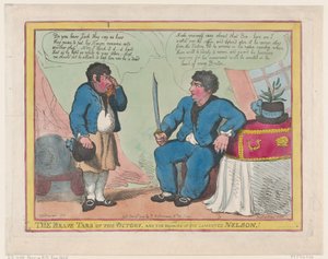 Dzielny Tars of the Victory i The Remains of the Lamented Nelson!, 1 maja 1806, 1 maja 1806. autorstwa Thomas Rowlandson