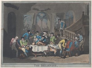 Śniadanie, 1 lutego 1789., 1 lutego 1789. autorstwa Thomas Rowlandson