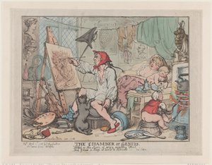 Izba Geniuszów, 2 kwietnia 1812 r., 2 kwietnia 1812 r. autorstwa Thomas Rowlandson