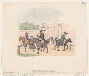 Brama Kolegium, 1 maja 1803 r., 1 maja 1803 r. autorstwa Thomas Rowlandson