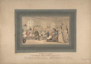 Komfort kąpieli i śniadanie publiczne, 1780-1827. autorstwa Thomas Rowlandson