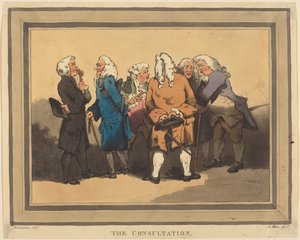 Konsultacje autorstwa Thomas Rowlandson