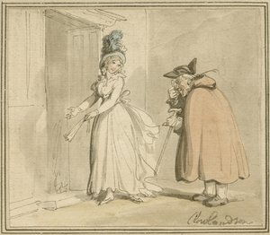 Kurtyzana, ok.1785-1800 autorstwa Thomas Rowlandson