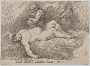Nocna klacz z Covent Garden, 20 kwietnia 1784 r., 20 kwietnia 1784 r. autorstwa Thomas Rowlandson
