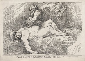 Nocna klacz z Covent Garden, 20 kwietnia 1784 r., 20 kwietnia 1784 r. autorstwa Thomas Rowlandson