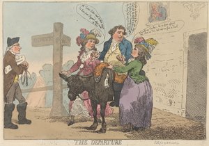 Wyjazd autorstwa Thomas Rowlandson
