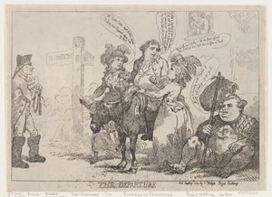 Wyjazd 29 kwietnia 1784 r., 29 kwietnia 1784 r. autorstwa Thomas Rowlandson