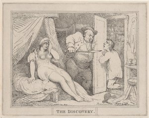 Odkrycie, styczeń 1809, styczeń 1809. autorstwa Thomas Rowlandson