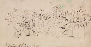Klęska księżnej Gordon autorstwa Thomas Rowlandson