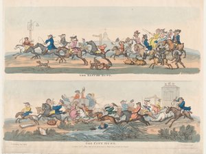 Polowanie wielkanocne i polowanie na miasto, 1 maja 1803 r., 1 maja 1803 r. autorstwa Thomas Rowlandson